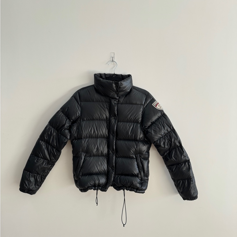 The North Face Black Puffer with Logo Emblem